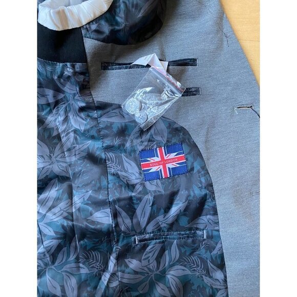 SOUL Of London Blazer BNWOT Sz 40 Reg Sport Jacket Gray - Picture 5 of 6